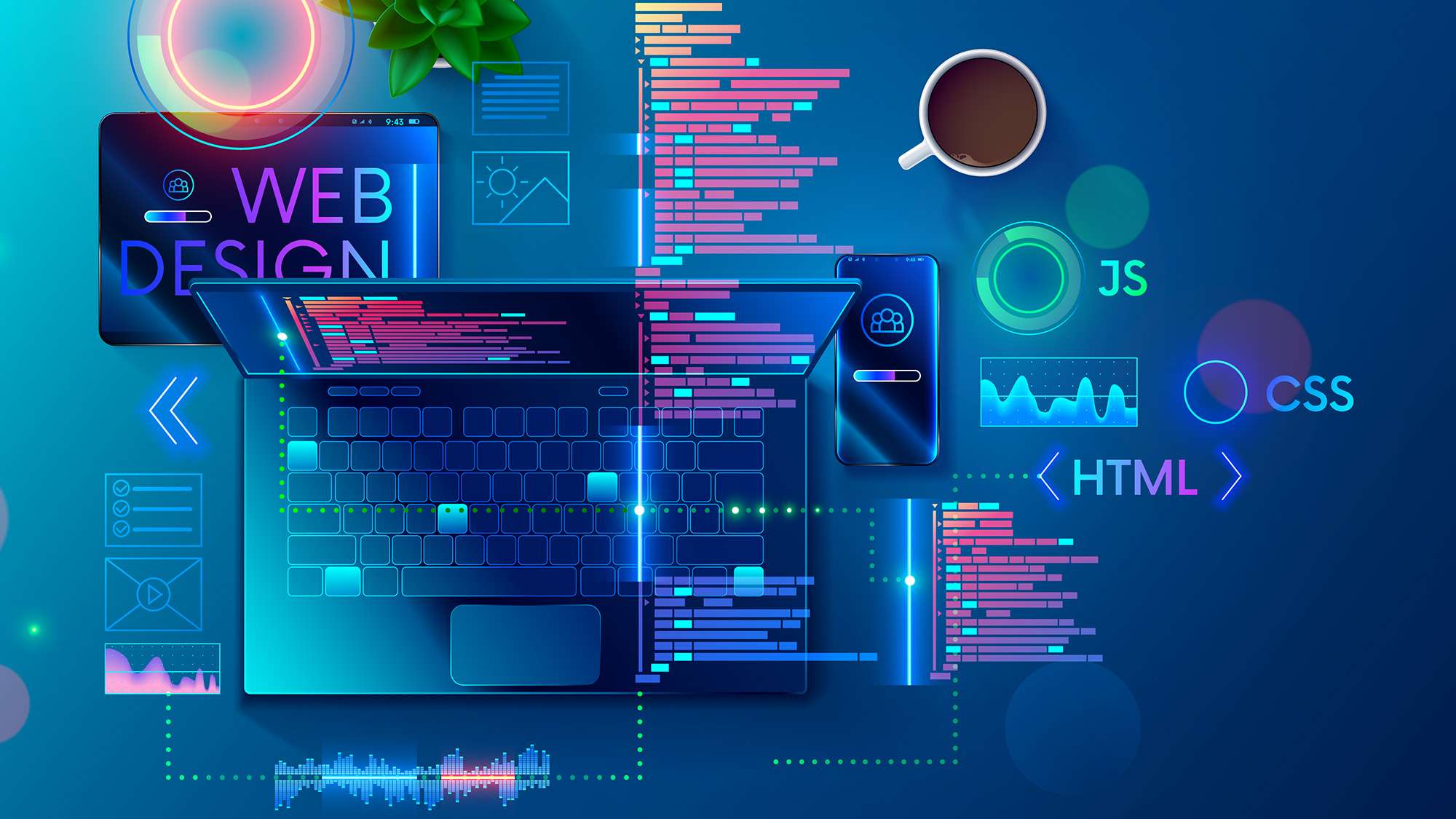 WordPress Web Development Coding Screen